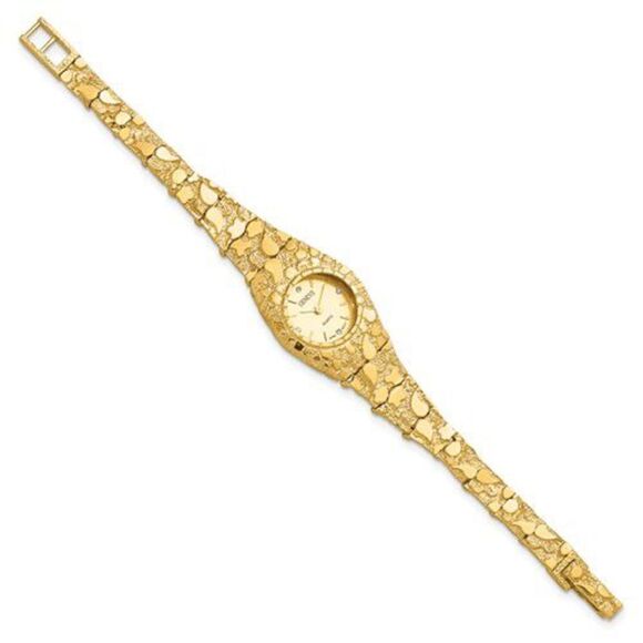 Woman’s 10k Champagne 22mm Dial Nugget Watch - Picture 6 of 8